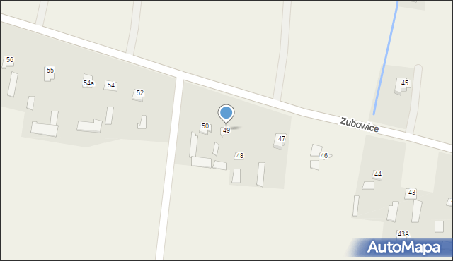 Zubowice, Zubowice, 49, mapa Zubowice
