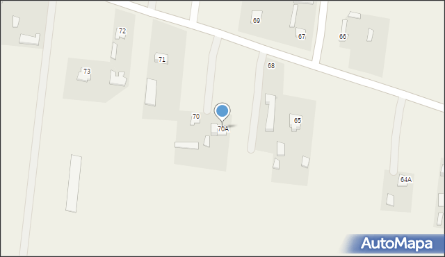 Zubowice, Zubowice, 70A, mapa Zubowice