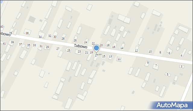 Zubowo, Zubowo, 17, mapa Zubowo