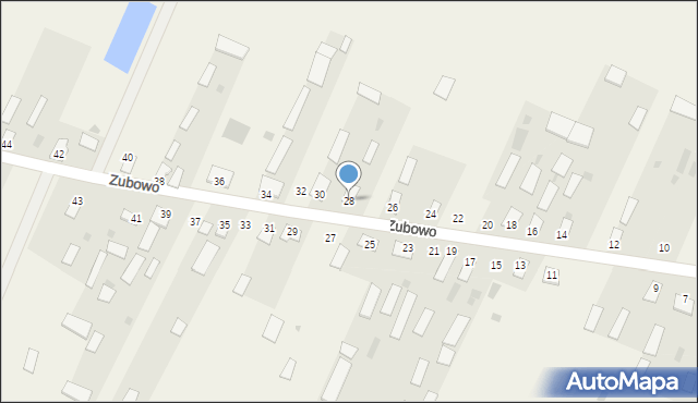 Zubowo, Zubowo, 28, mapa Zubowo