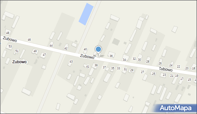 Zubowo, Zubowo, 38A, mapa Zubowo