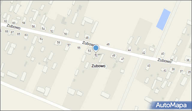 Zubowo, Zubowo, 51, mapa Zubowo
