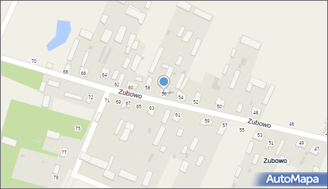 Zubowo, Zubowo, 56, mapa Zubowo