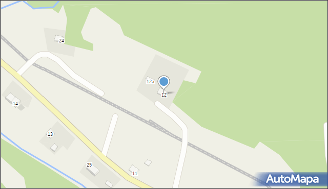 Żubracze, Żubracze, 12, mapa Żubracze