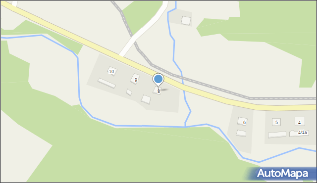 Żubracze, Żubracze, 8, mapa Żubracze