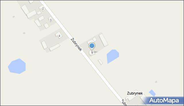 Żubrynek, Żubrynek, 5, mapa Żubrynek