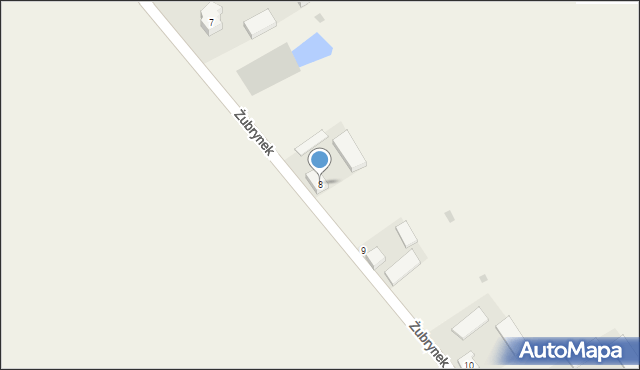Żubrynek, Żubrynek, 8, mapa Żubrynek