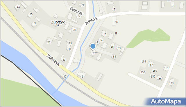 Zubrzyk, Zubrzyk, 4, mapa Zubrzyk