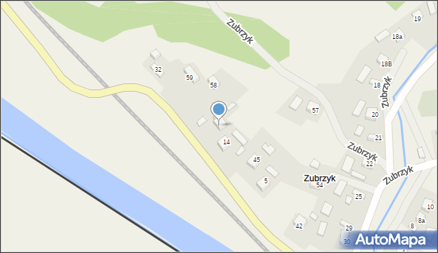 Zubrzyk, Zubrzyk, 60, mapa Zubrzyk