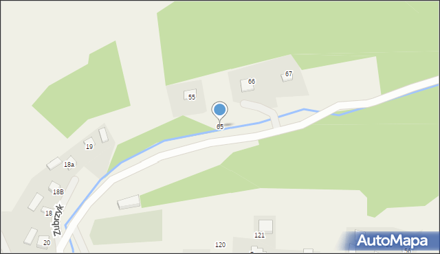 Zubrzyk, Zubrzyk, 65, mapa Zubrzyk