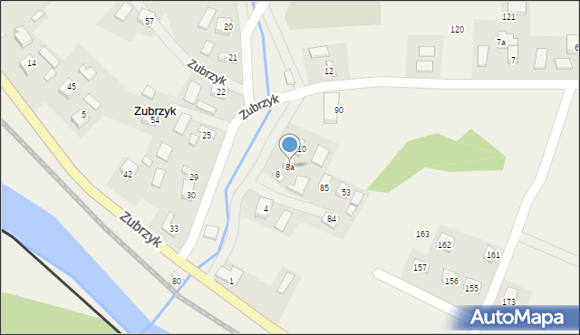 Zubrzyk, Zubrzyk, 8a, mapa Zubrzyk