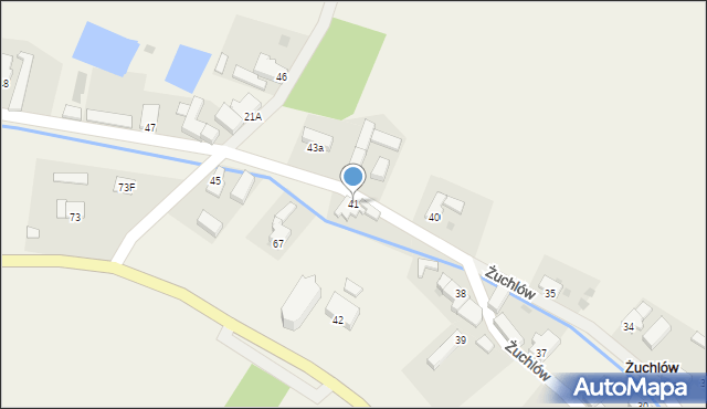 Żuchlów, Żuchlów, 41, mapa Żuchlów