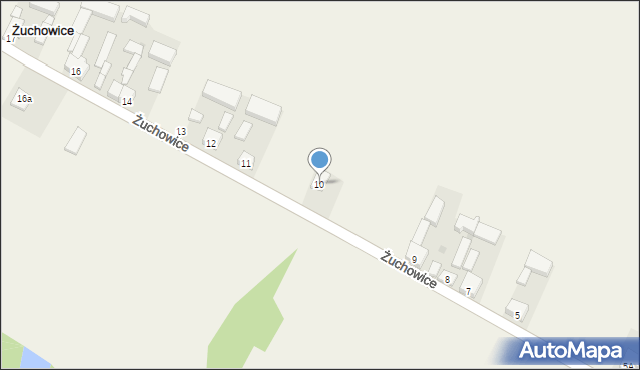 Żuchowice, Żuchowice, 10, mapa Żuchowice