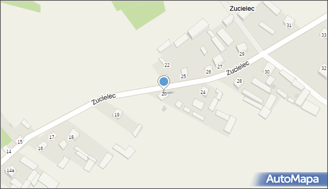 Zucielec, Zucielec, 20, mapa Zucielec