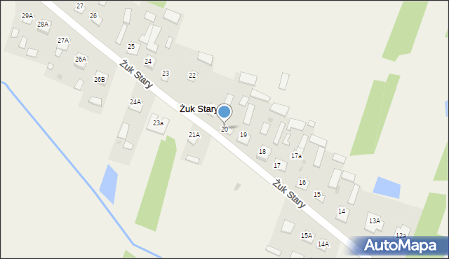 Żuk Stary, Żuk Stary, 20, mapa Żuk Stary