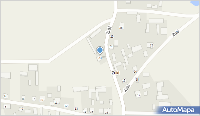 Żuki, Żuki, 23, mapa Żuki