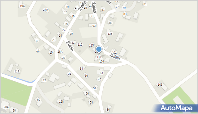 Żuklin, Żuklin, 111, mapa Żuklin