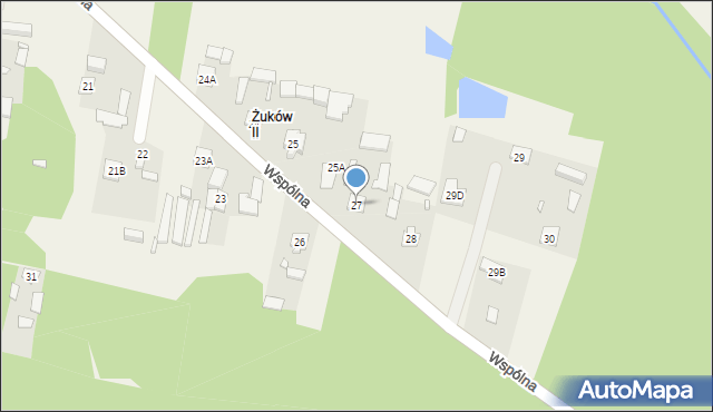 Żuków, Żuków, 27, mapa Żuków