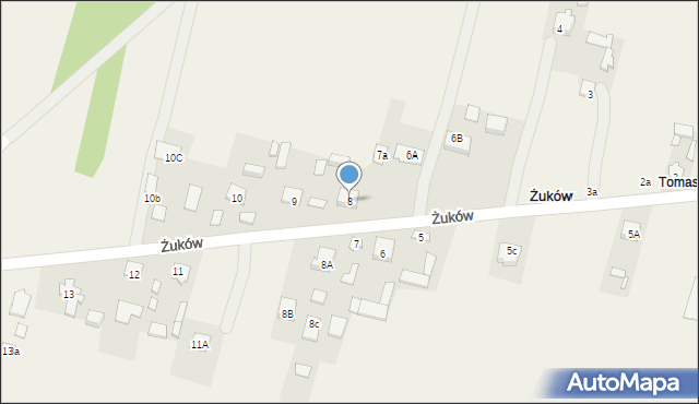 Żuków, Żuków, 8, mapa Żuków