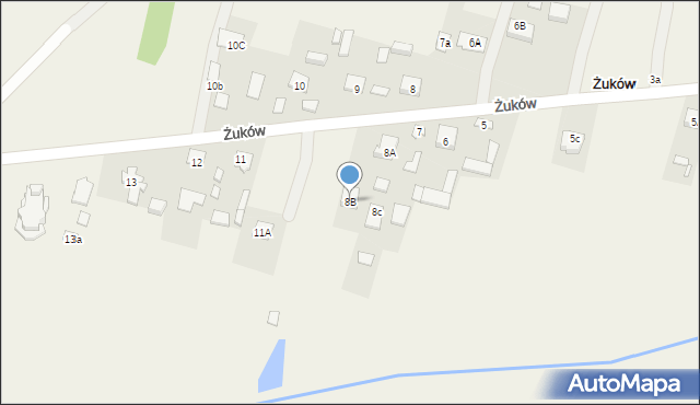 Żuków, Żuków, 8B, mapa Żuków
