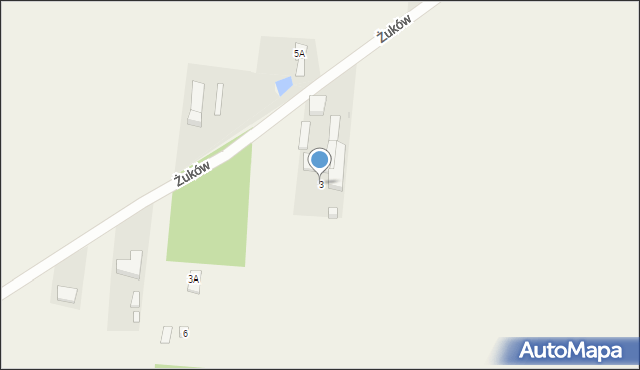 Żuków, Żuków, 3, mapa Żuków