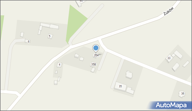 Żuków, Żuków, 35A, mapa Żuków
