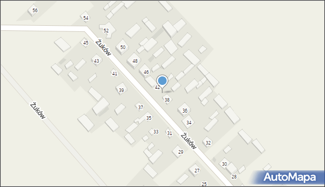 Żuków, Żuków, 40, mapa Żuków