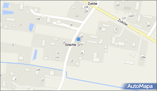 Żuków, Żuków, 15, mapa Żuków