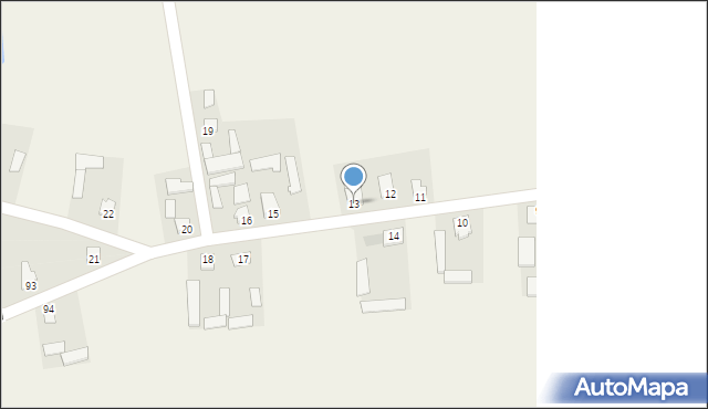 Żuków, Żuków, 13, mapa Żuków