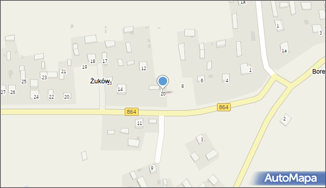 Żuków, Żuków, 10, mapa Żuków