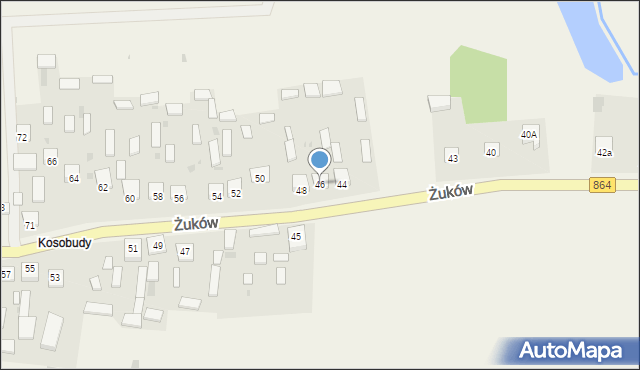 Żuków, Żuków, 46, mapa Żuków