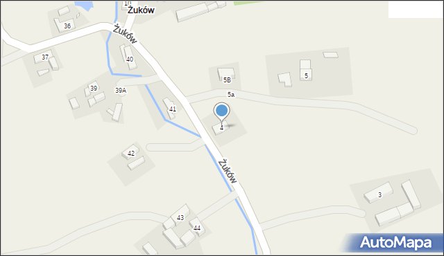 Żuków, Żuków, 4, mapa Żuków