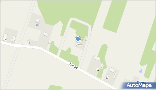 Żuków, Żuków, 10A, mapa Żuków