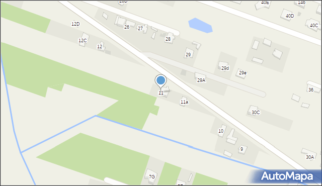 Żuków, Żuków, 11, mapa Żuków