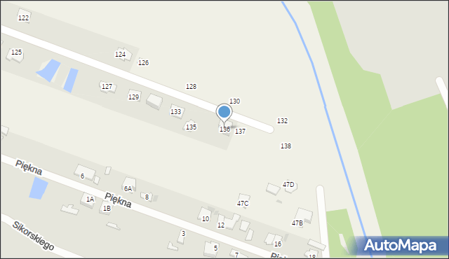 Żuków, Żuków, 136, mapa Żuków