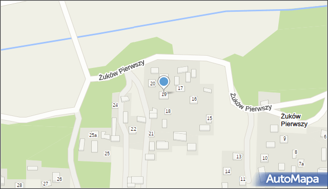 Żuków Pierwszy, Żuków Pierwszy, 19, mapa Żuków Pierwszy