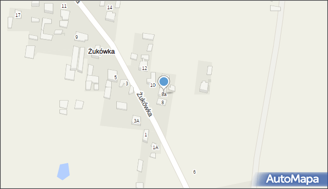 Żukówka, Żukówka, 8a, mapa Żukówka