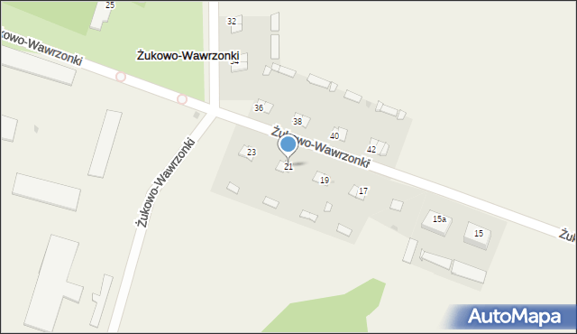 Żukowo-Wawrzonki, Żukowo-Wawrzonki, 21, mapa Żukowo-Wawrzonki