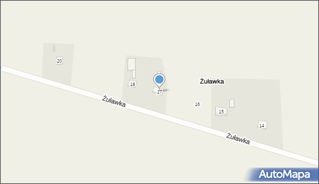 Żuławka, Żuławka, 17, mapa Żuławka