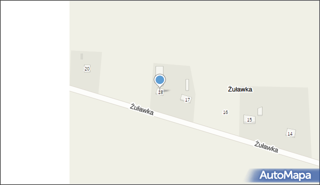 Żuławka, Żuławka, 18, mapa Żuławka