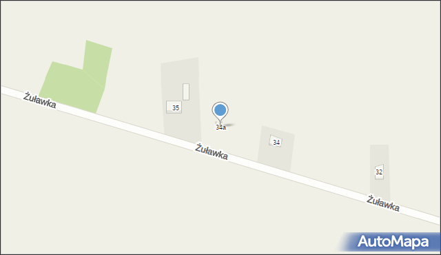 Żuławka, Żuławka, 34a, mapa Żuławka