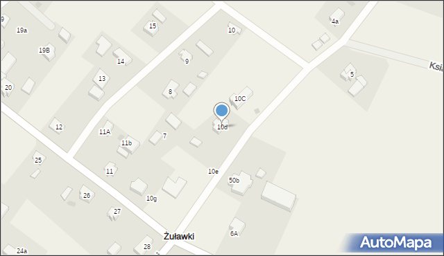 Żuławki, Żuławki, 10d, mapa Żuławki