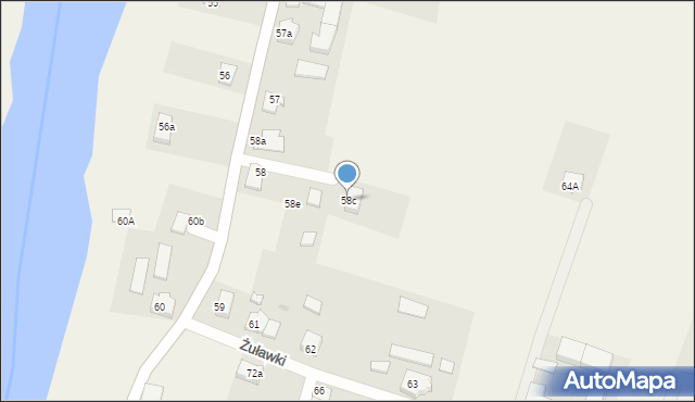 Żuławki, Żuławki, 58c, mapa Żuławki