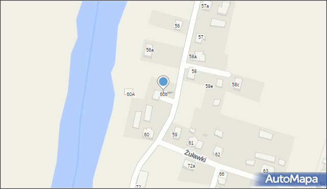 Żuławki, Żuławki, 60b, mapa Żuławki