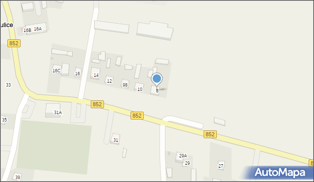 Żulice, Żulice, 8, mapa Żulice