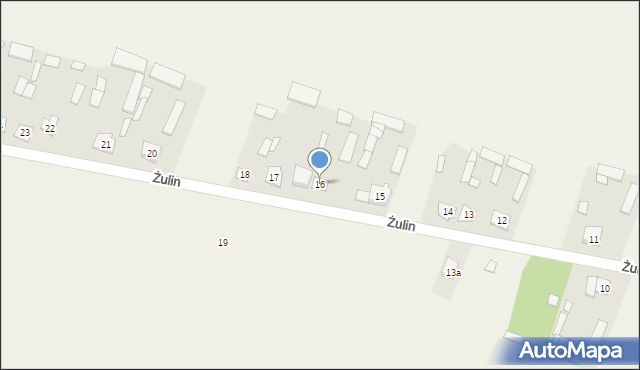 Żulin, Żulin, 16, mapa Żulin