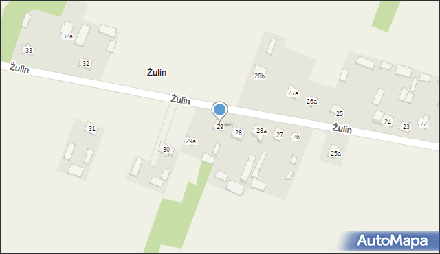 Żulin, Żulin, 29, mapa Żulin