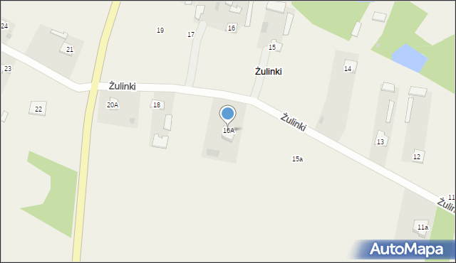 Żulinki, Żulinki, 16A, mapa Żulinki
