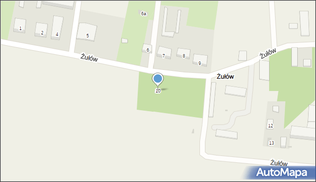 Żułów, Żułów, 10, mapa Żułów
