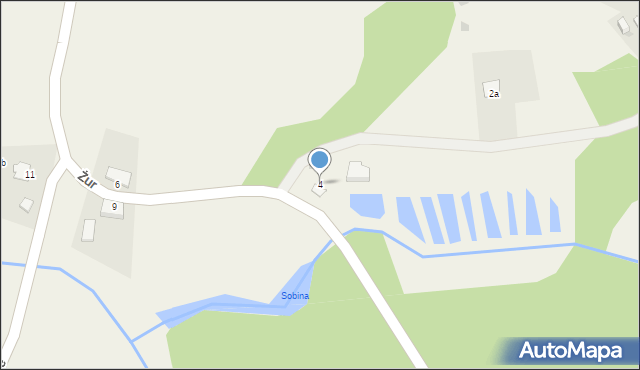 Żur, Żur, 4, mapa Żur